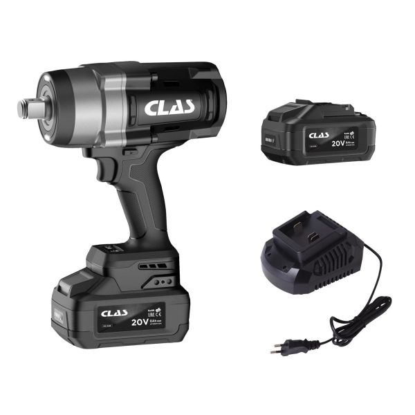 Boulonneuse à choc 3/4" 2400 Nm 20V Brushless 2 batteries 8Ah + chargeur CLAS - PW 2400