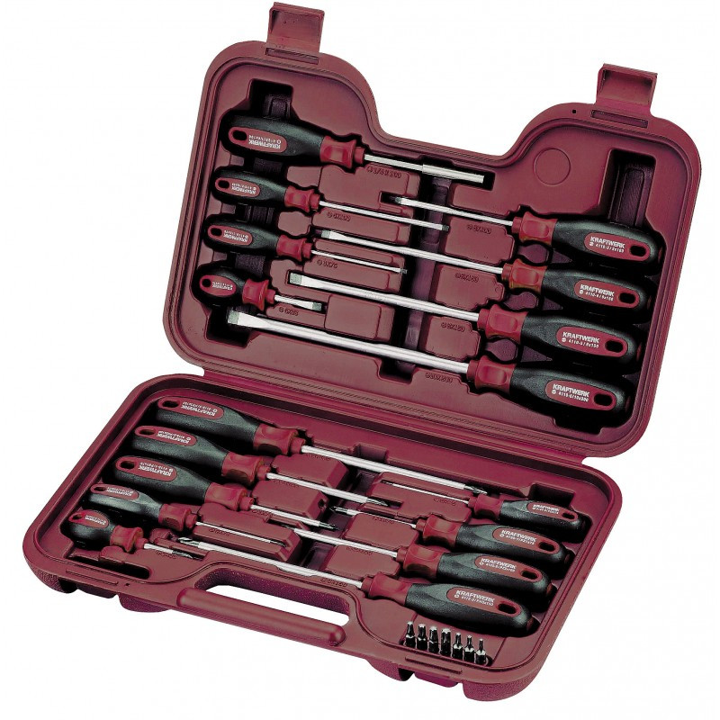 Tournevis Plat Ergokraft 1,2 X 8 Mm - Poignée Confort, Acier Solide, Parfait Pour Le Bricolage