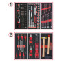 Composition d'outils 2 tiroirs pour servante, 114 pièces KS TOOLS 714.0114