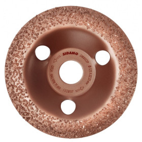 Plateaux à poncer carbure CARBOCUP CONVEXE 115 mm grain 24 SIDAMO 10805022