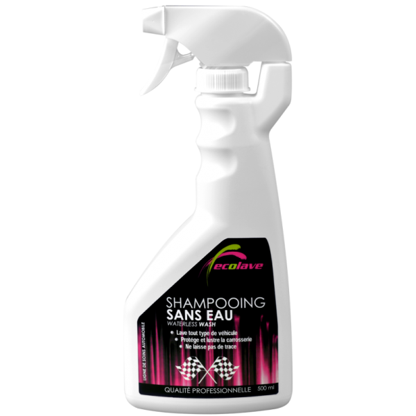 Spray lustrant carrosserie et shampoing sans eau 500ml ECOLAVE EXT001
