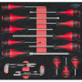 Composition d'outils 4 tiroirs pour servante, 173 pièces KS TOOLS 714.0173