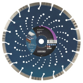 Disque Diamant à segment PRO TT 300 mm Tronçonnage béton/Asphalte/Acier SIDAMO - Alésage 20 mm 11130062