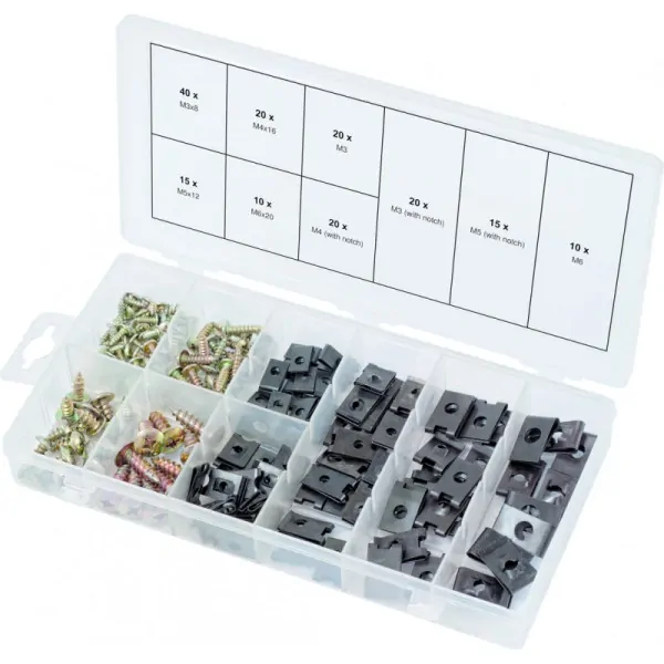 Assortiment de vis et d'écrous cage 170 pcs KS TOOLS 970.0530