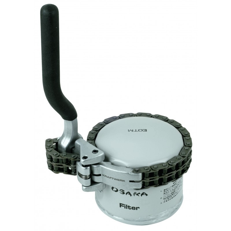 Clé à Chaîne Double Réglable Pour Filtre à Huile - 230 Mm - Douille 1/2'' - Acier Cr-V AERZETIX C47244