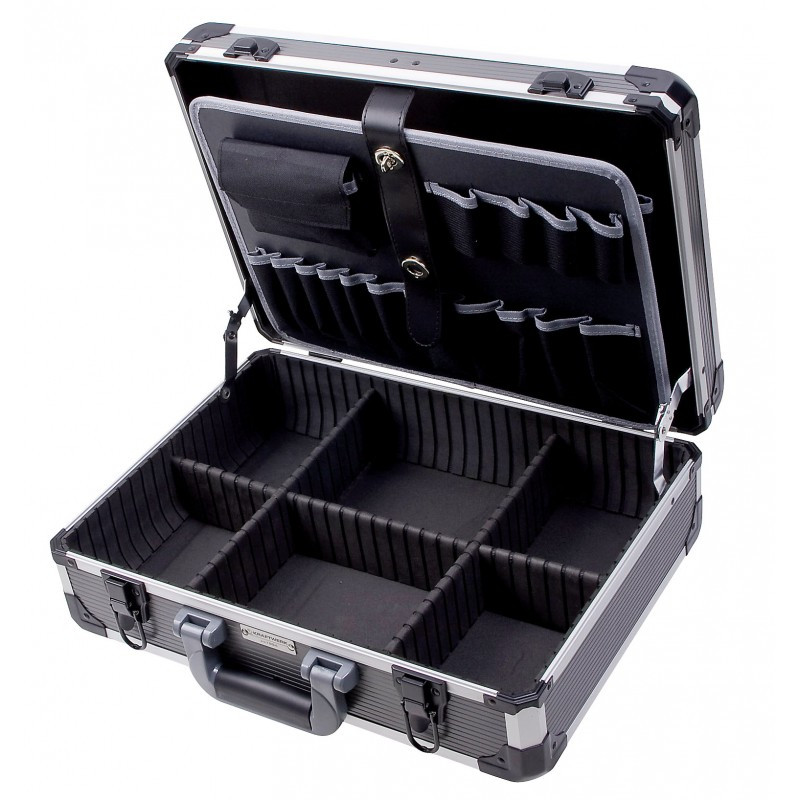 Valise à outils en aluminium, boîte à outils d'invitation