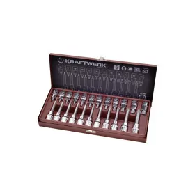 Coffret de douille-embouts Torx 1/2" 23 pièces Kraftwerk 2025