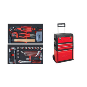 Servante mobile bi matière équipée de 77 outils KS TOOLS 850.3477