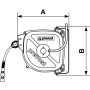 Enrouleurs air comprimé à tambour fermé / Acier Tuyau Ext : PU/PVC, Int : PU base polyester-DRF 0815IS-Prevost