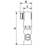 Raccord rotatif fileté mâle cylindrique avec joint d'étanchéité-ESI 071153SE-Prevost