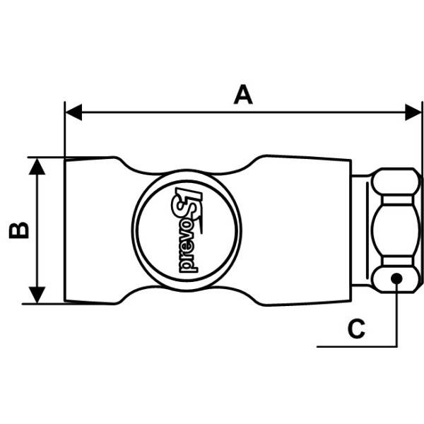 Raccord fileté femelle cylindrique-ESI 071101-Prevost