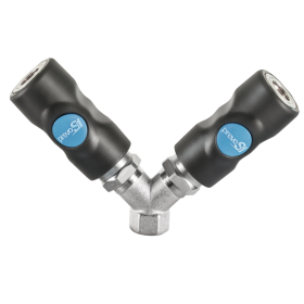 Distributeur fixe à 2 directions fileté femelle cylindrique-ISI 068101-Prevost