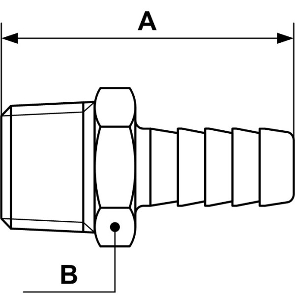 Jonction filetage conique mâle 1/8"-JPC 1806-Prevost