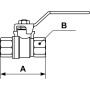 Vanne laiton cylindrique femelle/femelle-RSI 13-Prevost