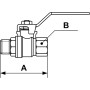 Vanne laiton cylindrique mâle/femelle PN 40-RSIMF 13-Prevost