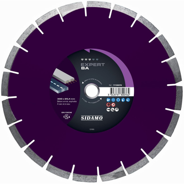 Disque diamant à segment 300 mm EXPERT BA SIDAMO