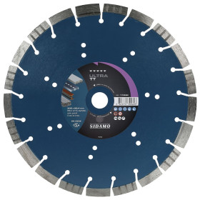 Disque Diamant à segment ULTRA TT 300 mm Tronçonnage béton/Asphalte/Acier/Granit SIDAMO