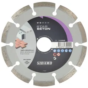 Disque Diamant à segment 125 mm STAR BETON Tronçonnage béton SIDAMO