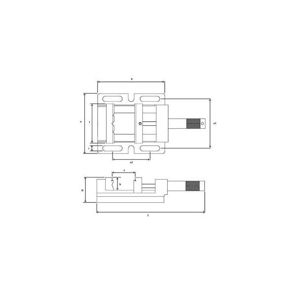 Etau perceuse Dolex 316 - Mors 120mm - Ouverture 110mm