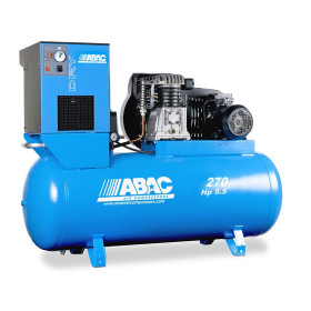 Compresseur d'air à piston avec sécheur 270L 5.5 Cv 11 Bar Série Line ABAC 4116000159