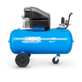 Compresseur d'air à piston coaxial lubrifié 90L 3 Cv 10 Bar Gamme Pro ABAC