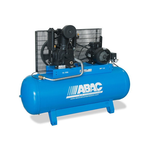 Compresseur d'air vitesse très lente 500L 7.5 Cv 11 Bar Gamme Pro ABAC