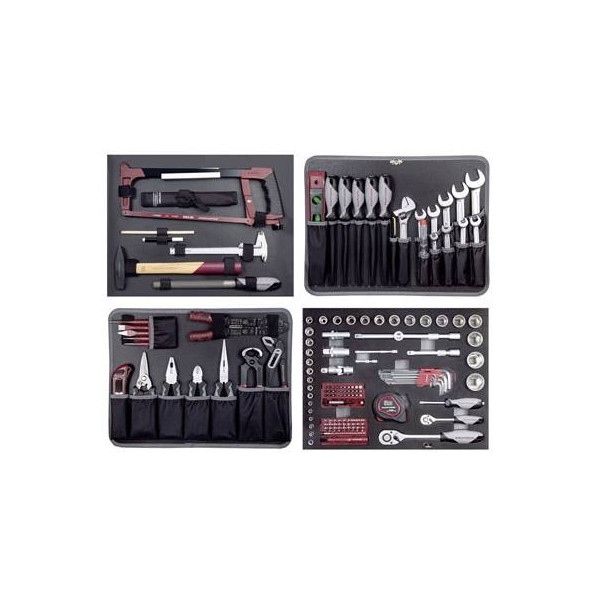 Coffret d'outils mixtes 158 pièces KRAFTWERK