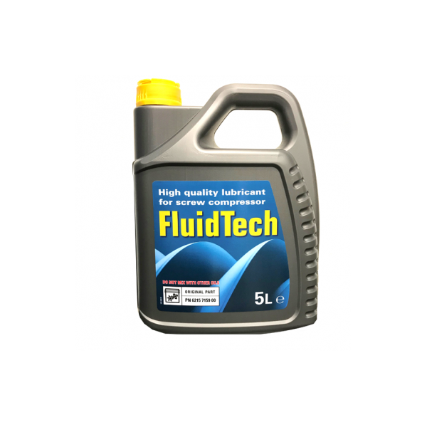 Huile FLUIDTECH bidon de 5 litres pour compresseur à vis CROSS ABAC 6215715900