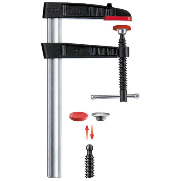 Presse à vis en fonte malléable Ouverture 200/100 mm BESSEY