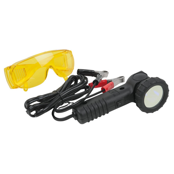 Lampe UV de détection de fuites de climatisation avec lunettes KS Tools 550.1180