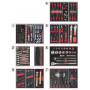 Servante ULTIMATE rouge 7 tiroirs équipée de 337 outils ks tools 809.7337