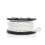 Corde de polyester double tresse 12mm x 50-100-200-300mm pour treuils Portable Winch