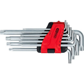 Jeu de 10 clés mâles TORX coudées longues KS TOOLS 151.4880