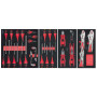 Servante ULTIMATE XL noire, 7 tiroirs équipée de 354 outils KS Tools