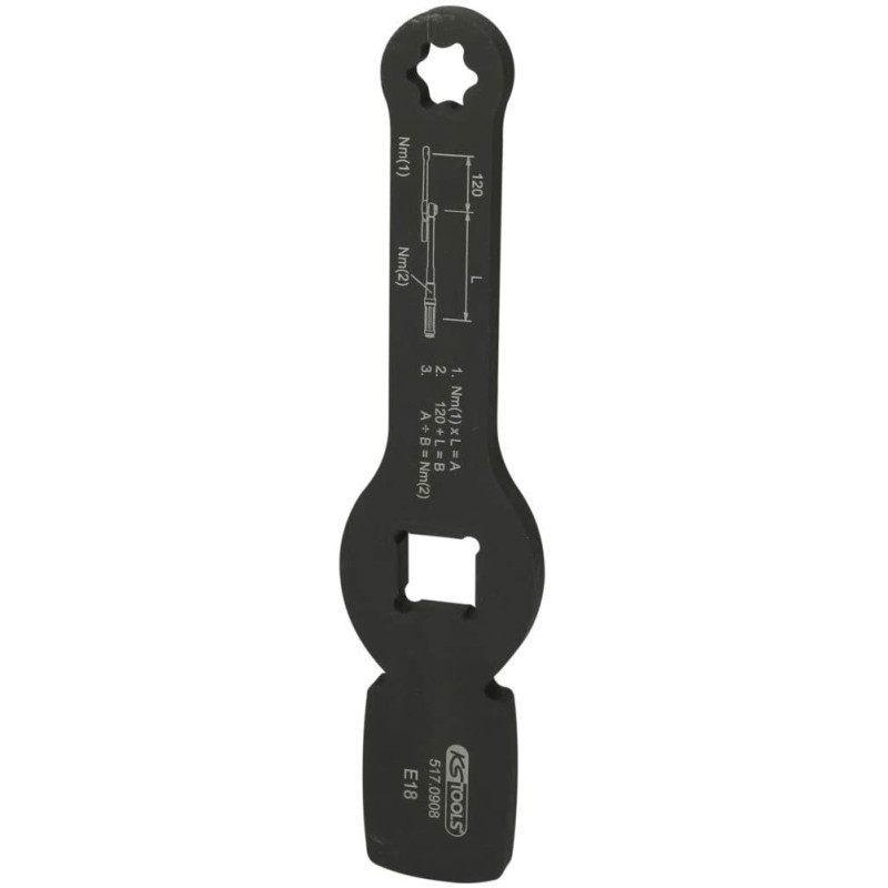 Clé à Œil à Frapper KS TOOLS 517.0922 - 22mm Chrome Molybdène - Pour Gros Œuvres Mécaniques