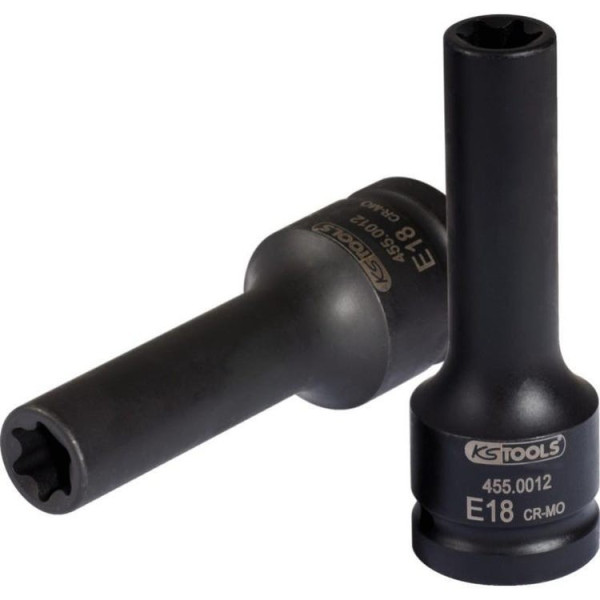 Douilles à chocs pour culasse TORX-E 3/4" KS TOOLS 455.0012 455.0013