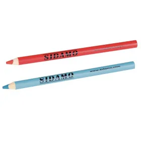 Crayons gras 10 pièces pour carrelage, céramique, verre Rouge ou Bleu SIDAMO 11255008 11255009