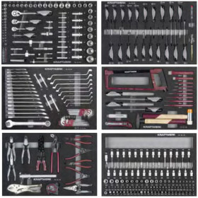 KS TOOLS 825.8660 Composition pour servante d'atelier PERFORMANCE plus P25  avec 660 outils pour 8 tiroirs