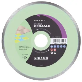 Disque Diamant PRO CERAM S - D 180 mm / Alésage 30 mm pour céramique et faïence SIDAMO