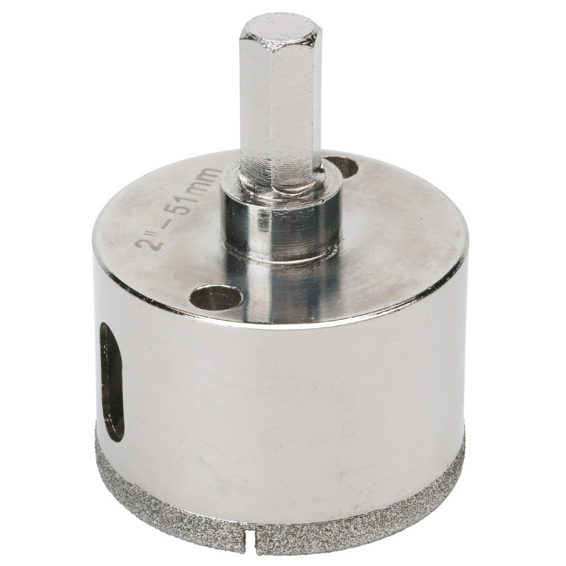 Sidamo Trépan Diamant à Eau D.85mm Tige Hexagonale 11mm - Pour Céramique, Grès, Granit