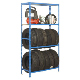 Étagère à Pneus Simon Rack – 3 Niveaux, Charge 120 Kg, Galvanisée