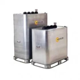 Cuve 700L de stockage fuel - METAL - double paroi - Mobile - SOVELOR