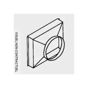 Plénum départ de gaine circulaire Ø 450mm pour F40 - SOVELOR