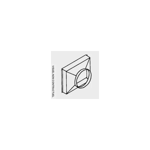 Plenum départ de gaine circulaire Ø 600mm pour F100 - SOVELOR