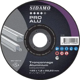 Lot de 25 disques PRO ALU Ø125mm Ales22.23mm Ep 1.6mm - SIDAMO