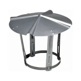 Chapeau simple paroi aluminé pour fuel intérieur Ø125 à 250mm - SOVELOR