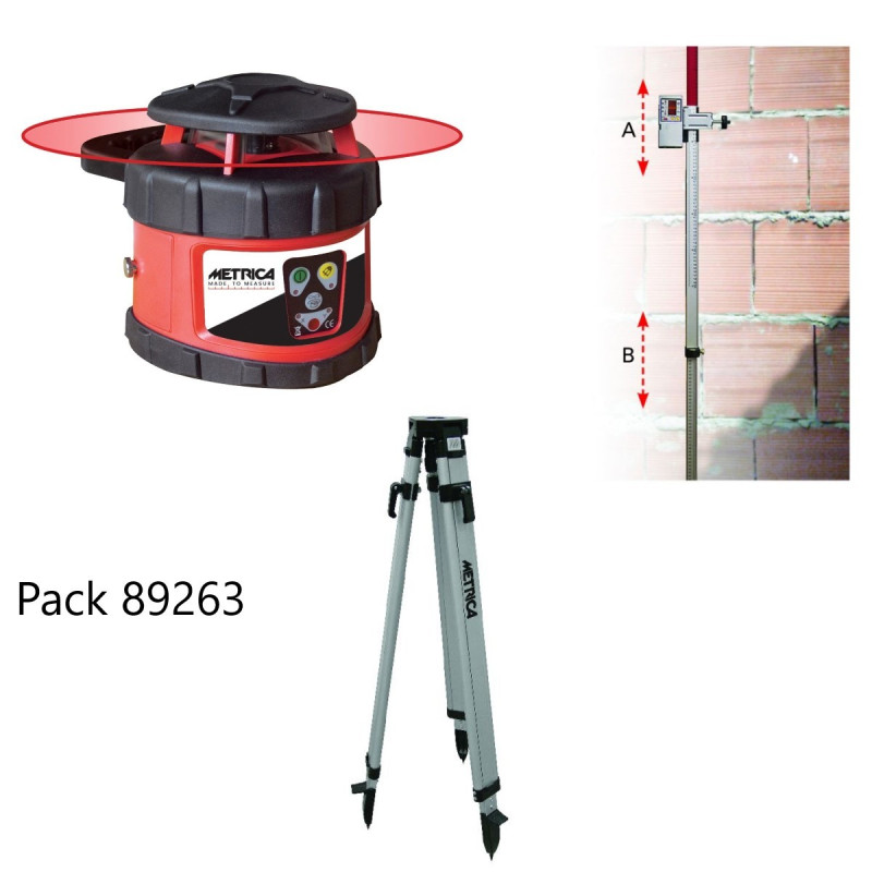 Pack Metrica Rotativo H laser automatique rotatif + trepied et mire👷‍♂️