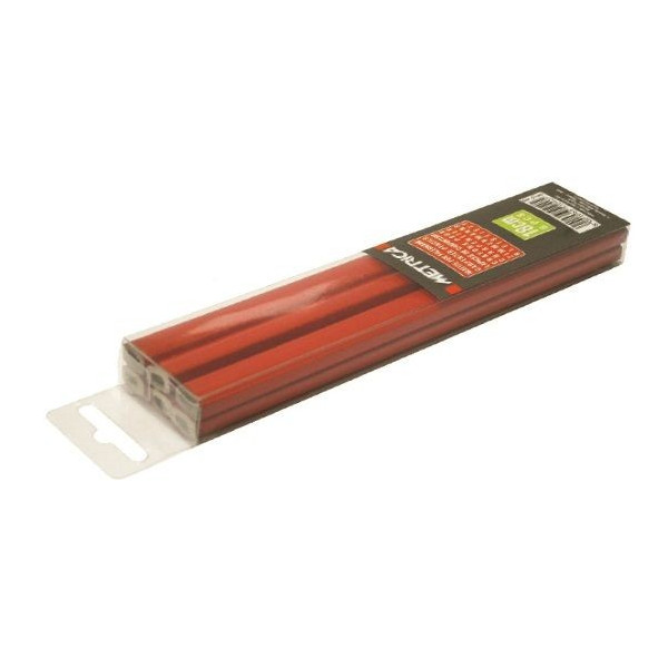 Crayons maçon charpentier pro L18cm (blister de 6 crayons) - METRICA