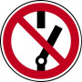 Panneau de signalisation travaux sur véhicules hybrides et électriques : Ne pas allumer KS TOOLS