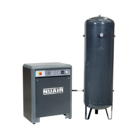 Compresseur d'air à vis 7.5 CV, 500 L, 400 V tri NUAIR